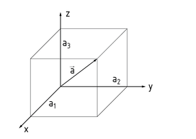 Vector in the Cartesian coordinate system