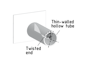 Twisting of a hollow tube