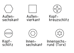 Kopfschrauben